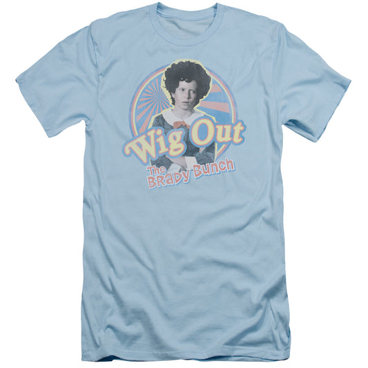 Brady Bunch - Wig Out - Short Sleeve Adult 30/1 - Light Blue T-shirt