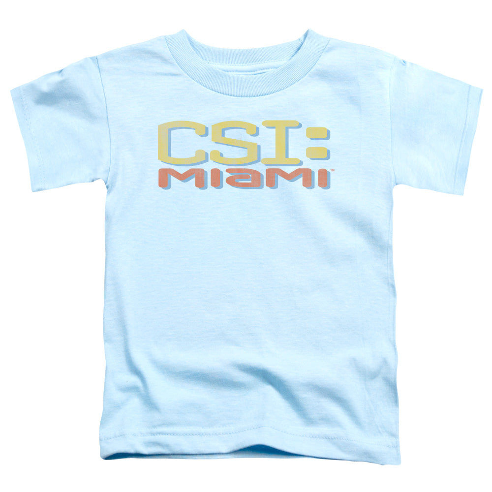 Csi Miami - Logo Distressed - Short Sleeve Toddler Tee - Light Blue T-shirt