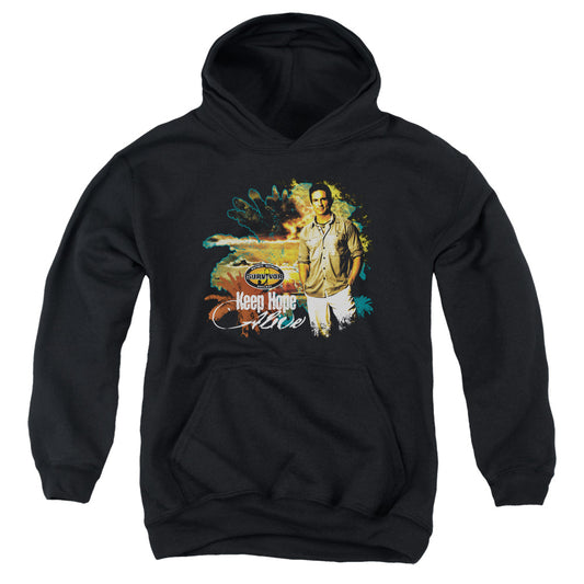 Survivor Keep Hope Alive-youth Pull-over Hoodie - Black
