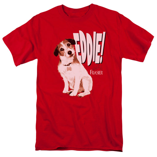 Frasier - Eddie - Short Sleeve Adult 18/1 - Red T-shirt