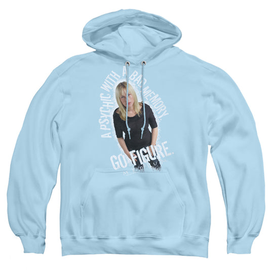 Medium - Go Figure - Adult Pull-over Hoodie - Light Blue