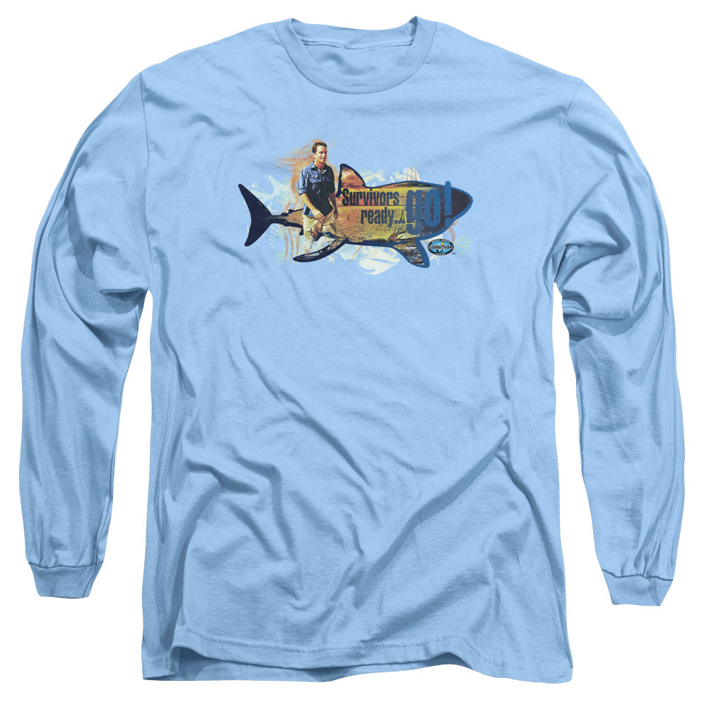 Survivor - Ready Go - Long Sleeve Adult 18/1 - Carolina Blue T-shirt