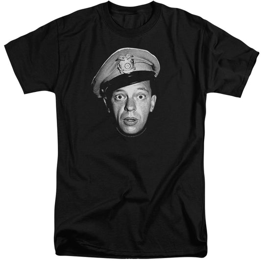 Andy Griffith - Barney Head - Short Sleeve Adult Tall - Black T-shirt