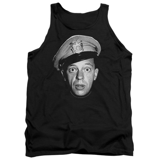 Andy Griffith - Barney Head - Adult Tank - Black