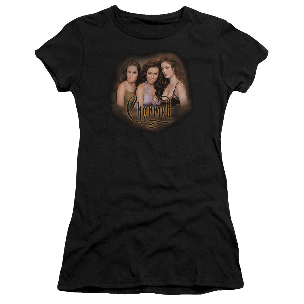 Charmed - Smokin - Short Sleeve Junior Sheer - Black T-shirt