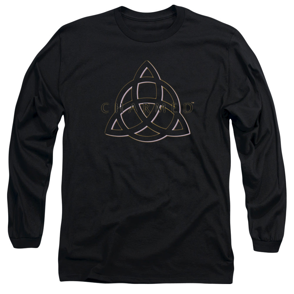 Charmed - Triple Linked Logo - Long Sleeve Adult 18/1 - Black T-shirt