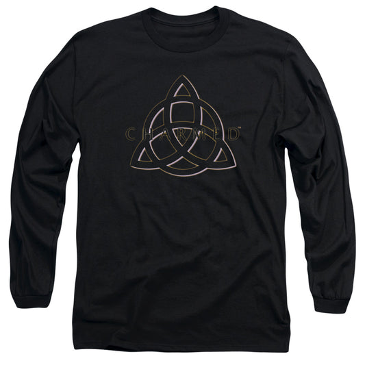 Charmed - Triple Linked Logo - Long Sleeve Adult 18/1 - Black T-shirt