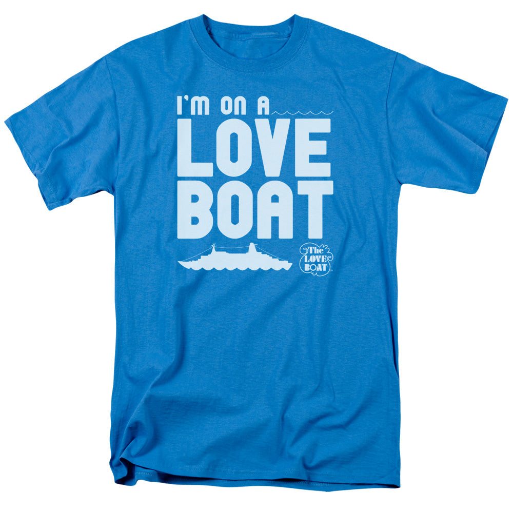 Love Boat - Im On A - Short Sleeve Adult 18/1 - Turquoise T-shirt
