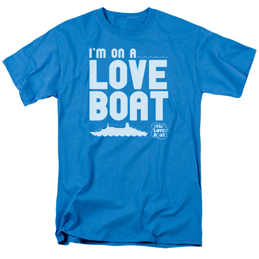 Love Boat - Im On A - Short Sleeve Adult 18/1 - Turquoise T-shirt