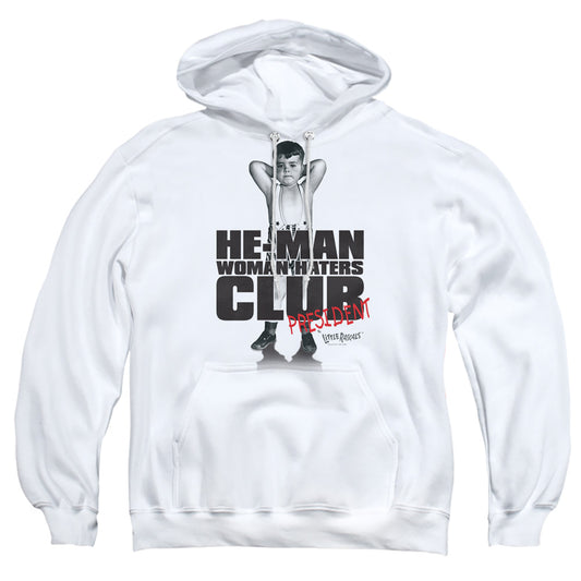 Little Rascals - Club President - Adult Pull-over Hoodie - White