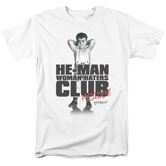 Little Rascals - Club President - Short Sleeve Adult 18/1 - White T-shirt