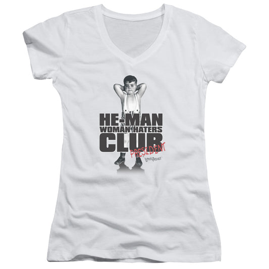 Little Rascals - Club President - Junior V-neck - White