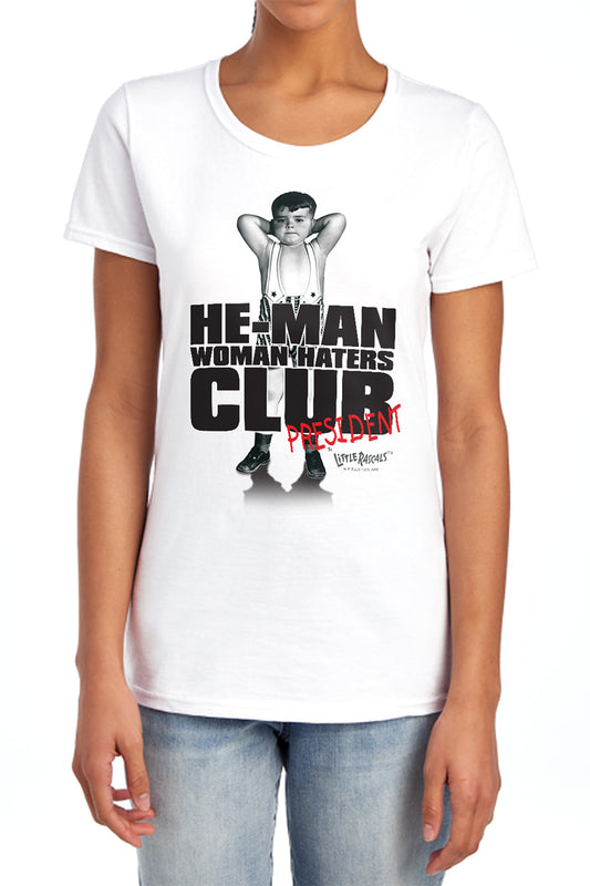 Little Rascals - Club President - Short Sleeve Womens Tee - White T-shirt