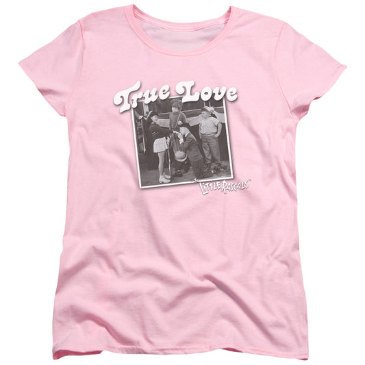 Little Rascals - True Love - Short Sleeve Womens Tee - Pink T-shirt