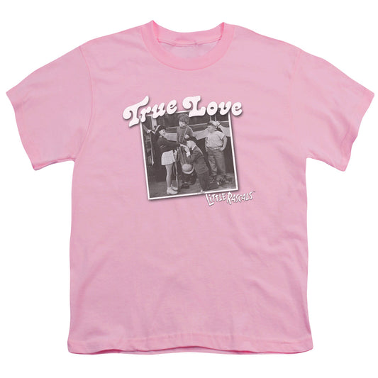 Little Rascals - True Love - Short Sleeve Youth 18/1 - Pink T-shirt