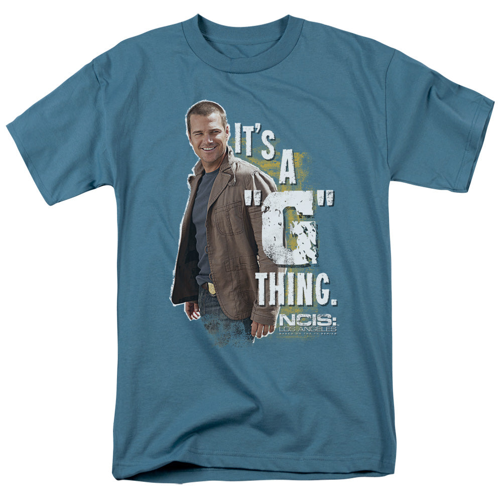 Ncis La - G Thing - Short Sleeve Adult 18/1 - Slate T-shirt