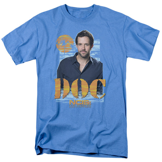 Ncis La - Doc - Short Sleeve Adult 18/1 - Carolina Blue T-shirt