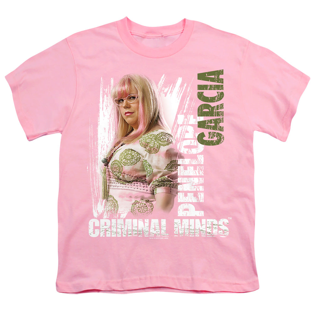 Criminal Minds - Penelope - Short Sleeve Youth 18/1 - Pink T-shirt