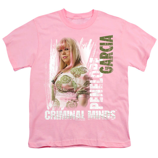 Criminal Minds - Penelope - Short Sleeve Youth 18/1 - Pink T-shirt