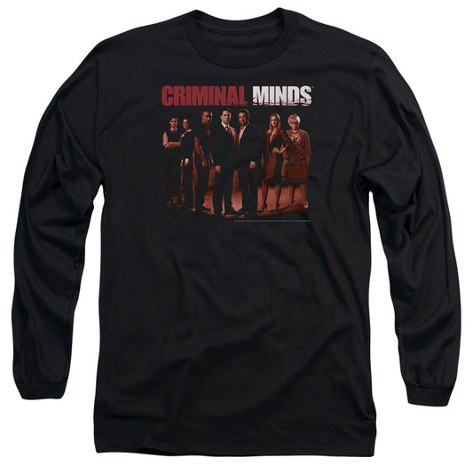 Criminal Minds - The Crew - Long Sleeve Adult 18/1 - Black T-shirt
