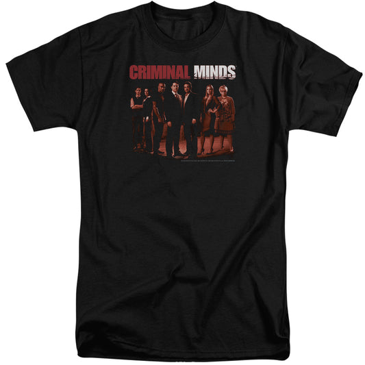 Criminal Minds - The Crew - Short Sleeve Adult Tall - Black T-shirt