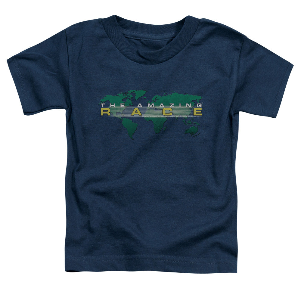 Amazing Race - Around The World - Short Sleeve Toddler Tee - Navy T-shirt