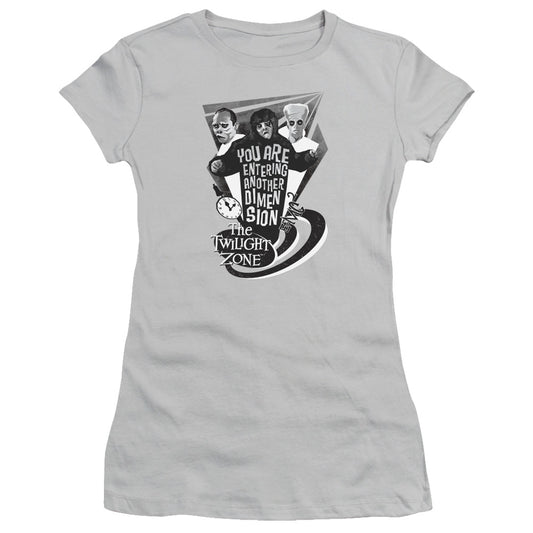 Twilight Zone - Another Dimension - Short Sleeve Junior Sheer - Silver T-shirt
