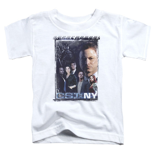 Csi Ny - Watchful Eye - Short Sleeve Toddler Tee - White T-shirt