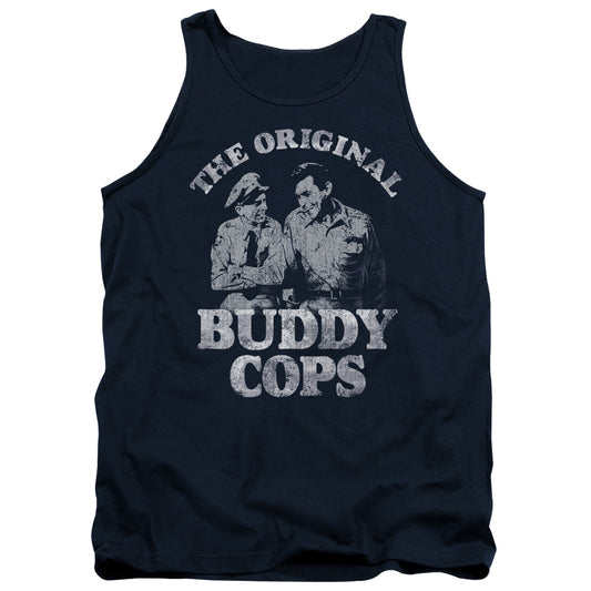 Andy Griffith - Buddy Cops - Adult Tank - Navy