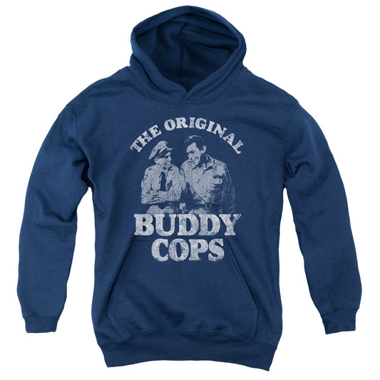 Andy Griffith - Buddy Cops - Youth Pull-over Hoodie - Navy