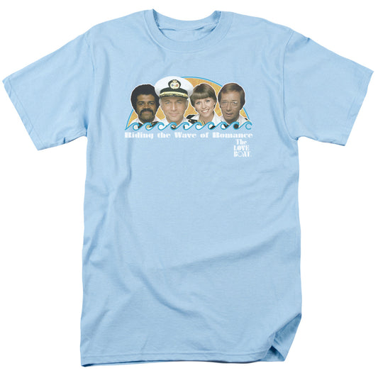 Love Boat - Wave Of Romance - Short Sleeve Adult 18/1 - Light Blue T-shirt