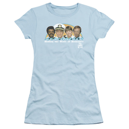 Love Boat - Wave Of Romance - Short Sleeve Junior Sheer - Light Blue T-shirt