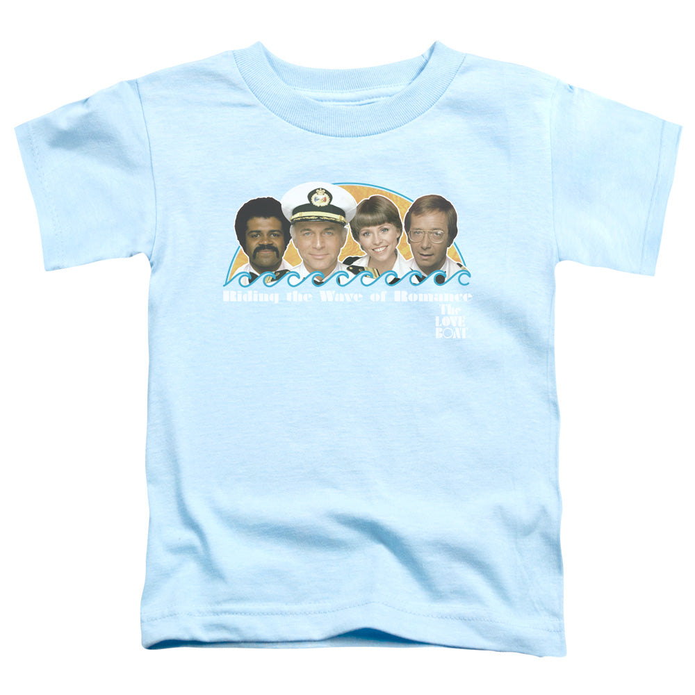 Love Boat - Wave Of Romance - Short Sleeve Toddler Tee - Light Blue T-shirt