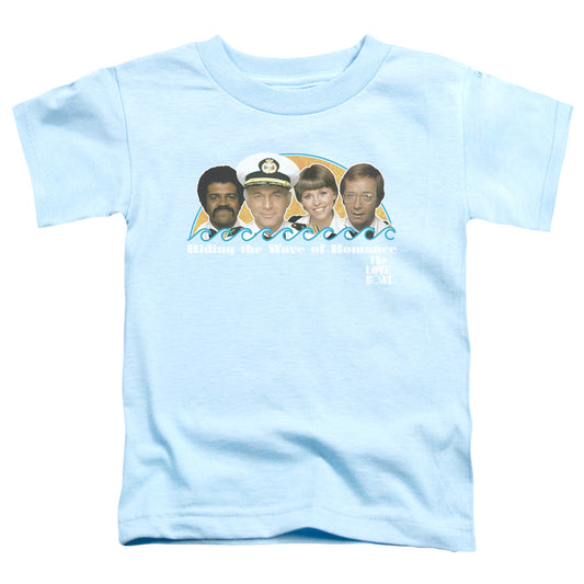 Love Boat - Wave Of Romance - Short Sleeve Toddler Tee - Light Blue T-shirt