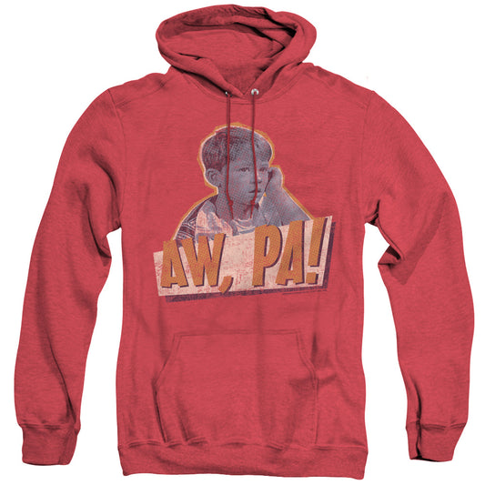 Andy Griffith - Aw Pa - Adult Heather Hoodie - Red