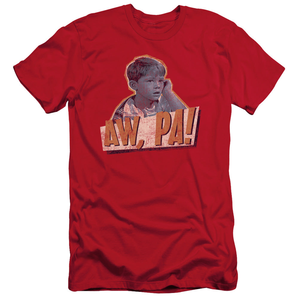 Andy Griffith - Aw Pa - Short Sleeve Adult 30/1 - Red T-shirt