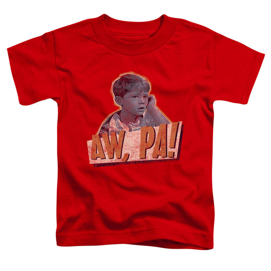 ANDY GRIFFITH AW PA - S/S TODDLER TEE - RED - T-Shirt