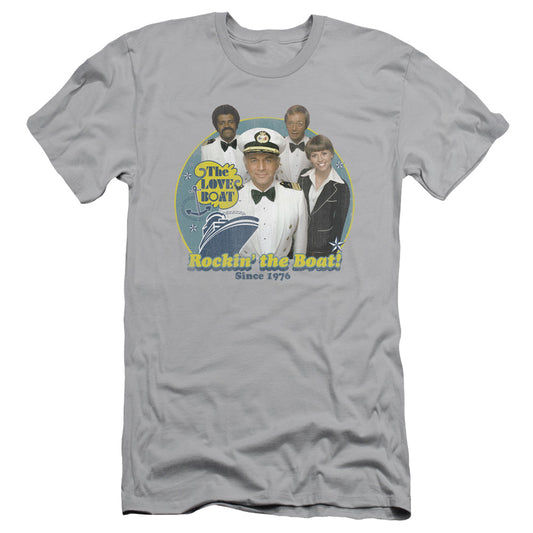 Love Boat - Rockin The Boat - Short Sleeve Adult 30/1 - Silver T-shirt