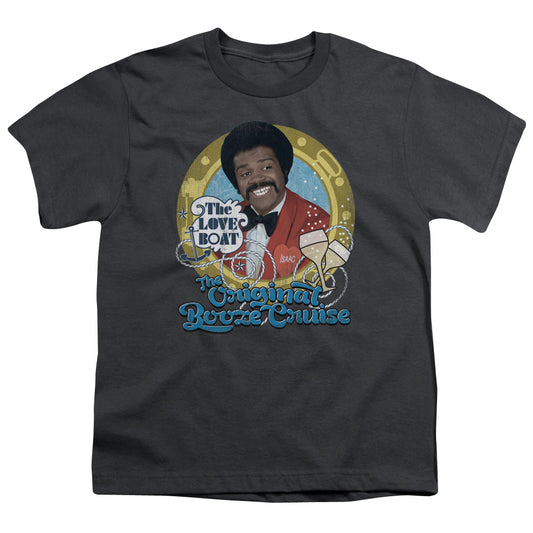 Love Boat - Original Booze Cruise - Short Sleeve Youth 18/1 - Charcoal T-shirt