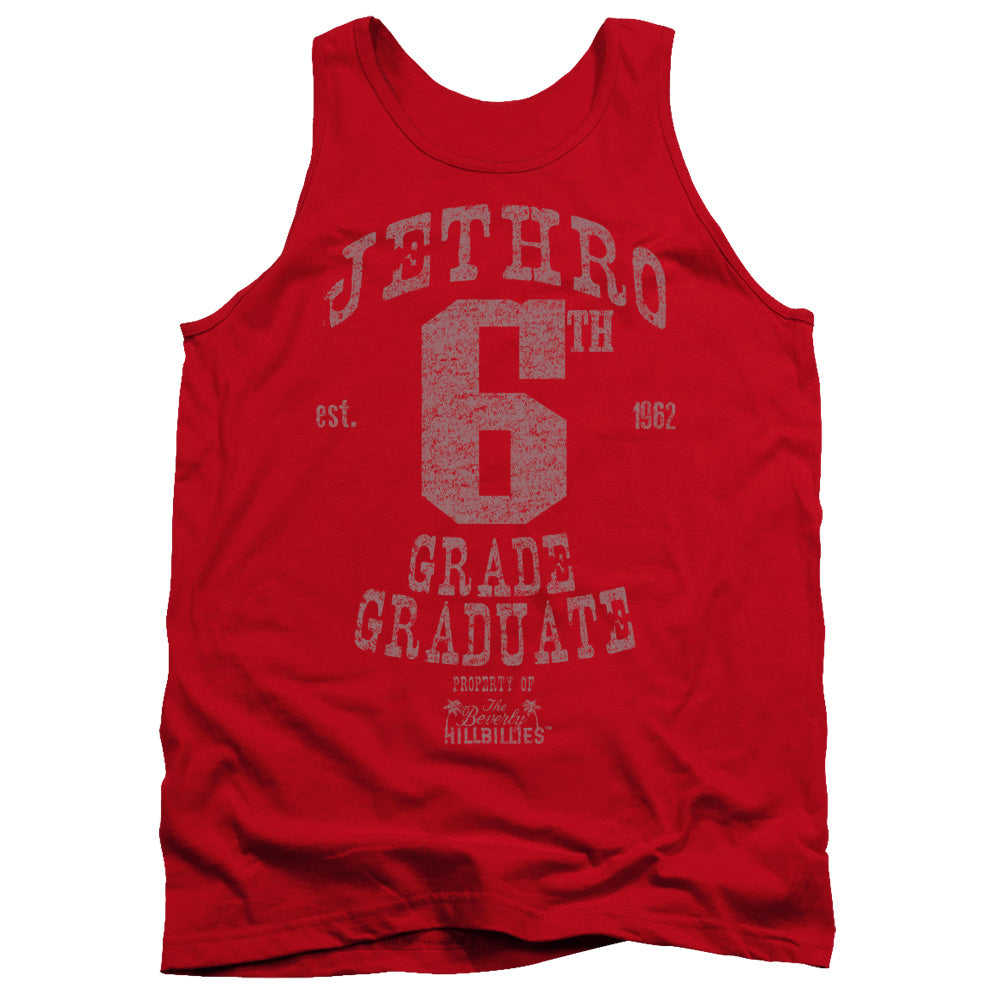 Beverly Hillbillies - Mr 6th Grade Grad - Adult Tank - Red