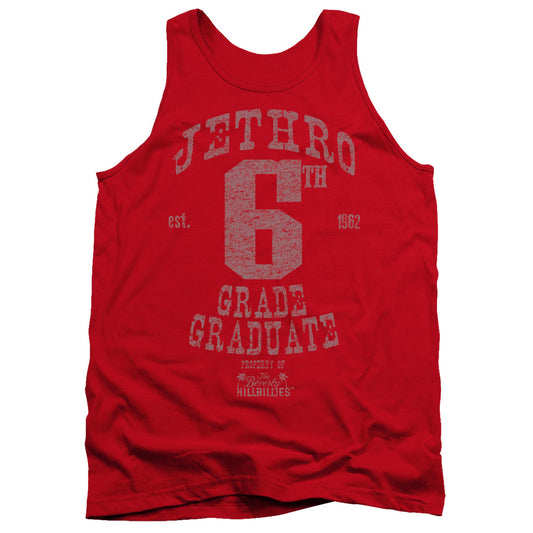 Beverly Hillbillies - Mr 6th Grade Grad - Adult Tank - Red