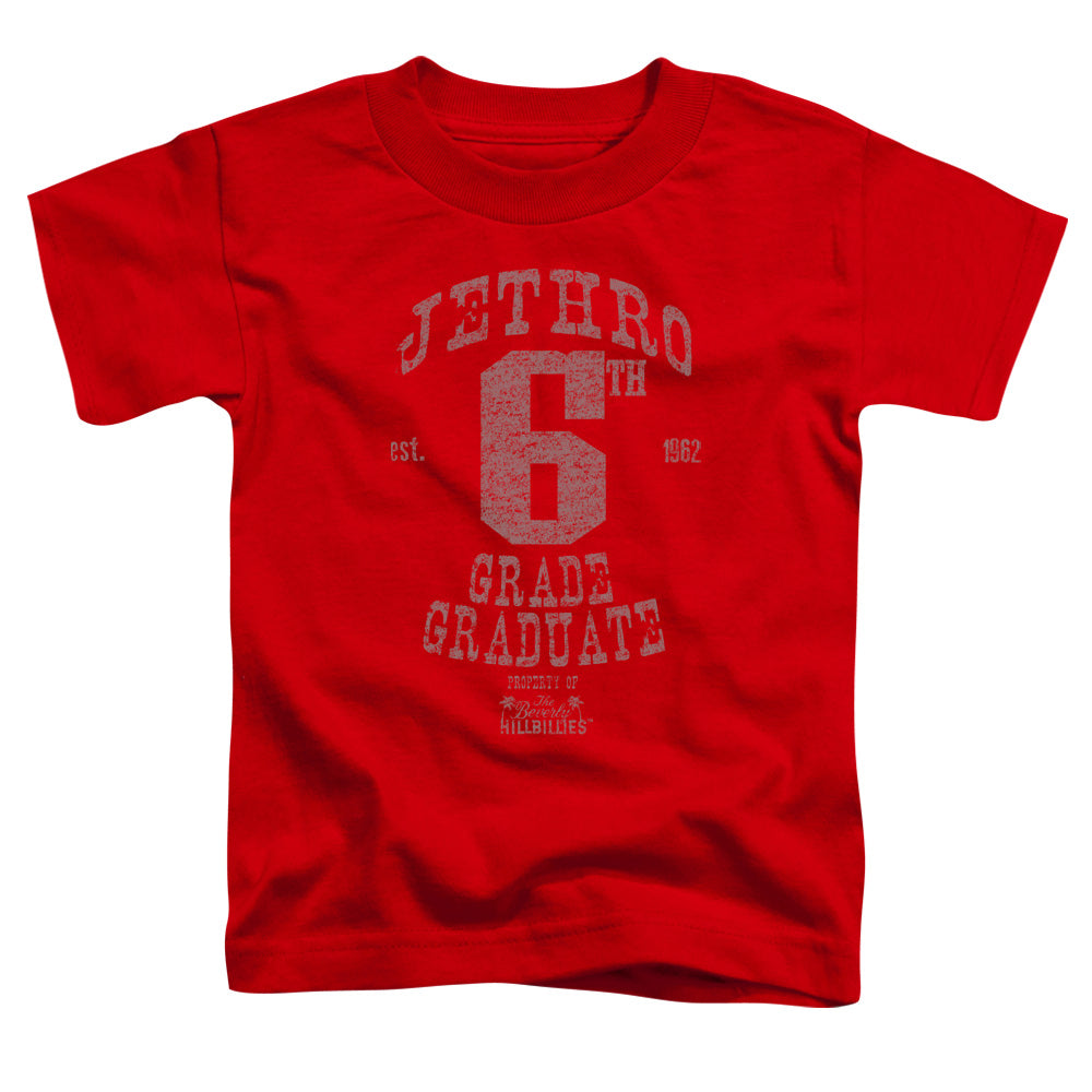 Beverly Hillbillies - Mr 6th Grade Grad - Short Sleeve Toddler Tee - Red T-shirt