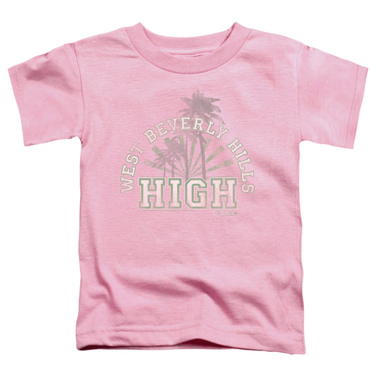 90210 - West Beverly Hills High - Short Sleeve Toddler Tee - Pink T-shirt