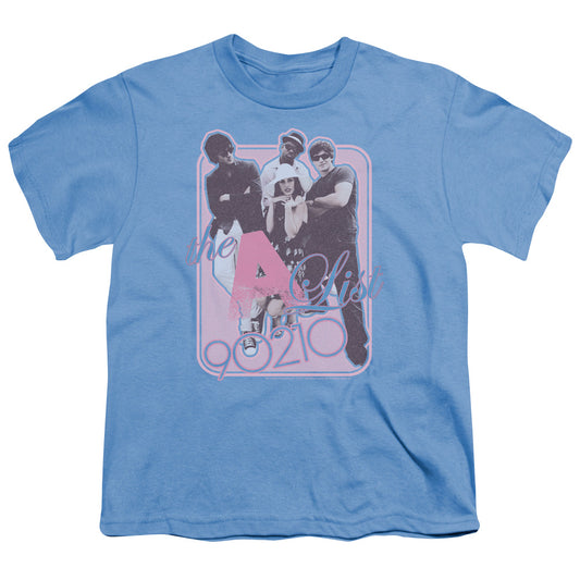 90210 - The A List - Short Sleeve Youth 18/1 - Carolina Blue T-shirt