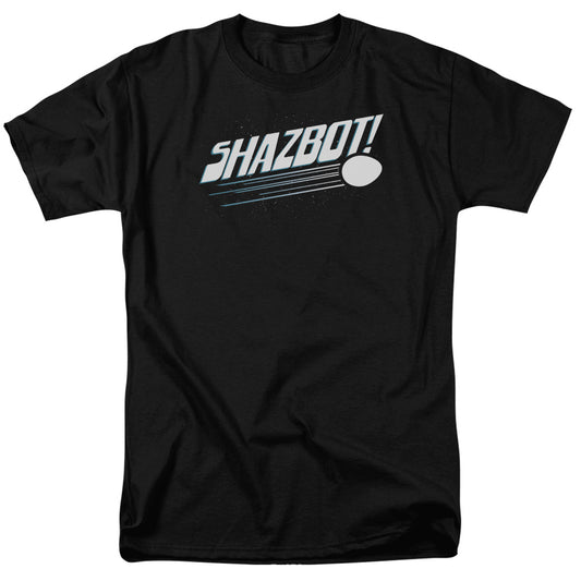 Mork & Mindy - Shazbot Egg - Short Sleeve Adult 18/1 - Black T-shirt