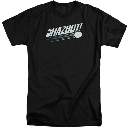 Mork & Mindy - Shazbot Egg - Short Sleeve Adult Tall - Black T-shirt