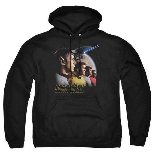 St Original - Forward To Adventure - Adult Pull-over Hoodie - Black