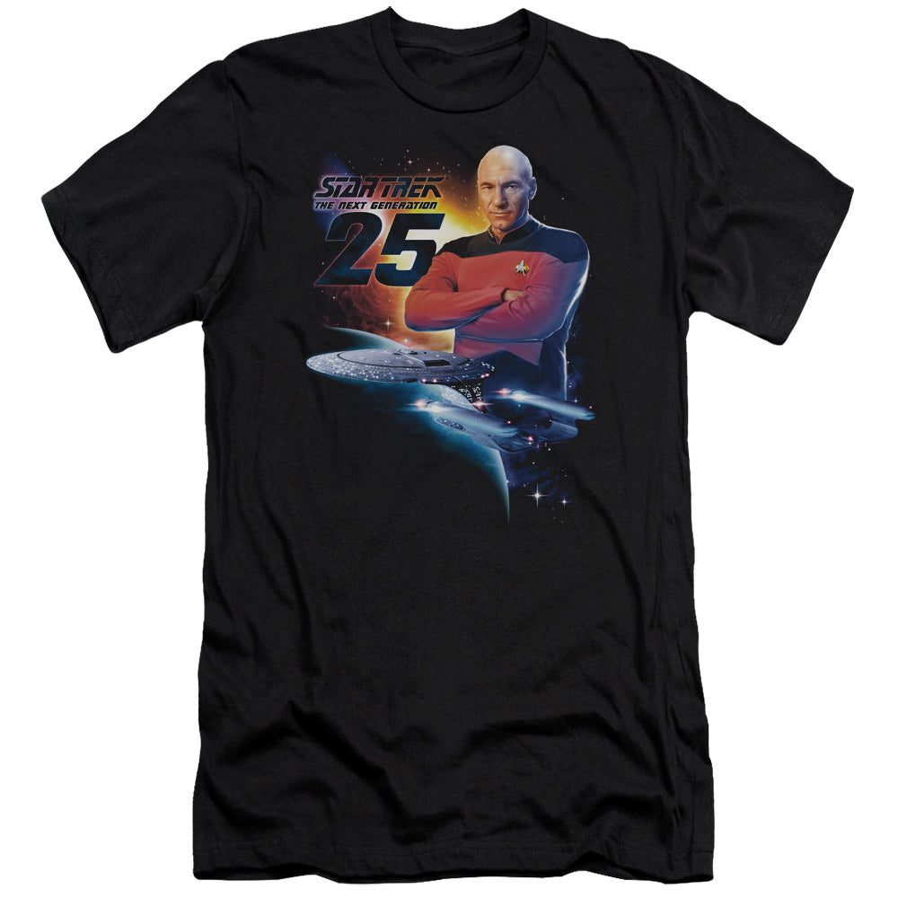 Star Trek - Tng 25-premuim Canvas Adult Slim Fit 30/1 - Black