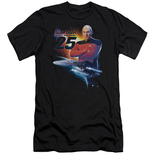 Star Trek - Tng 25-premuim Canvas Adult Slim Fit 30/1 - Black