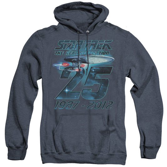 Star Trek - Enterprise 25 - Adult Heather Hoodie - Navy